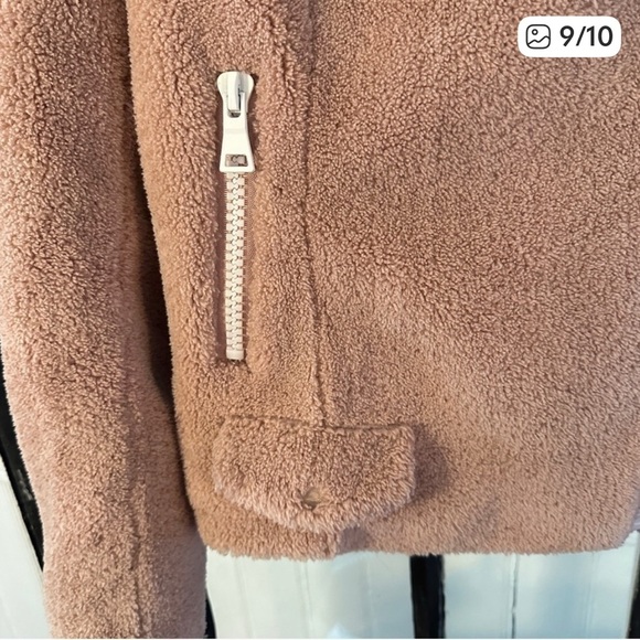 Mother The Mini Pocket Rider Jacket in Tough Girl Blush - Picture 9 of 10